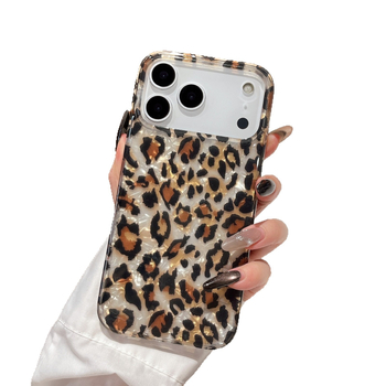 Husă de telefon cu imprimeu leopard, acoperire completă, pentru Apple iPhone IP17 serie și IP16E – TPU, Cadru turnat prin injecție, stil minimalist