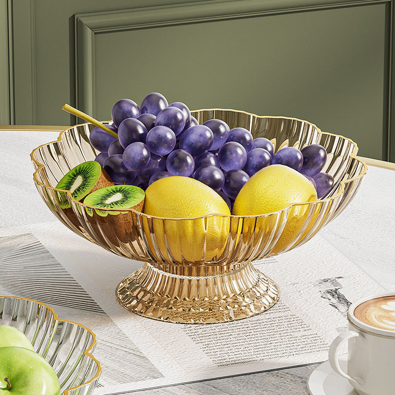 Πλαστικό πιάτο φρούτων για σαλόνι με ανυψωμένα πόδια και αποστράγγιση, απλός σχεδιασμός, 2023