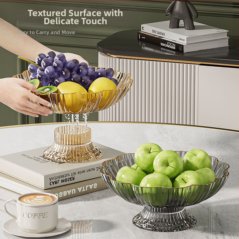 Πλαστικό πιάτο φρούτων για σαλόνι με ανυψωμένα πόδια και αποστράγγιση, απλός σχεδιασμός, 2023