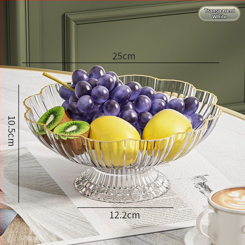 Πλαστικό πιάτο φρούτων για σαλόνι με ανυψωμένα πόδια και αποστράγγιση, απλός σχεδιασμός, 2023