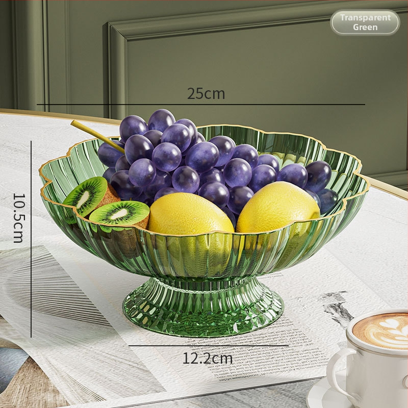 Πλαστικό πιάτο φρούτων για σαλόνι με ανυψωμένα πόδια και αποστράγγιση, απλός σχεδιασμός, 2023