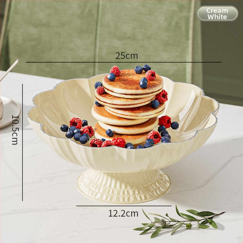 Πλαστικό πιάτο φρούτων για σαλόνι με ανυψωμένα πόδια και αποστράγγιση, απλός σχεδιασμός, 2023