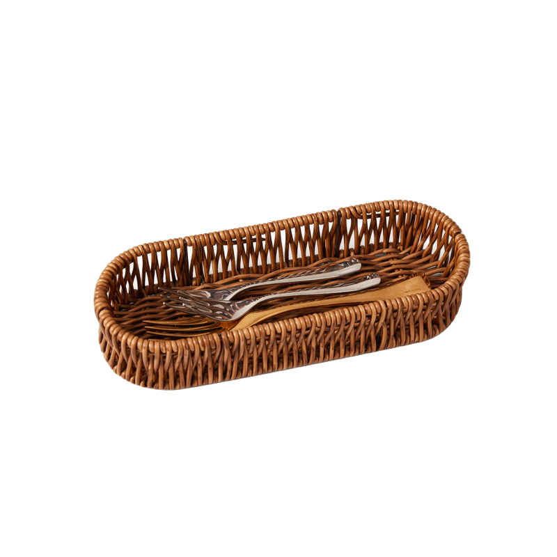 Tengda Πλαστικό καλάθι φρούτων με αποστράγγιση και θήκη μαχαιροπίρουνων, Little Fresh, Νέο Κινέζικο Στυλ