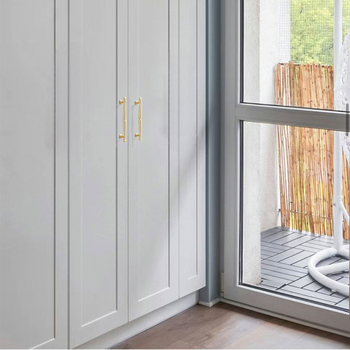 Yaodong 2092 Mâner pentru ușă de dulap — aliaj de zinc, acoperire electroplată, hardware mobilier modern minimalist