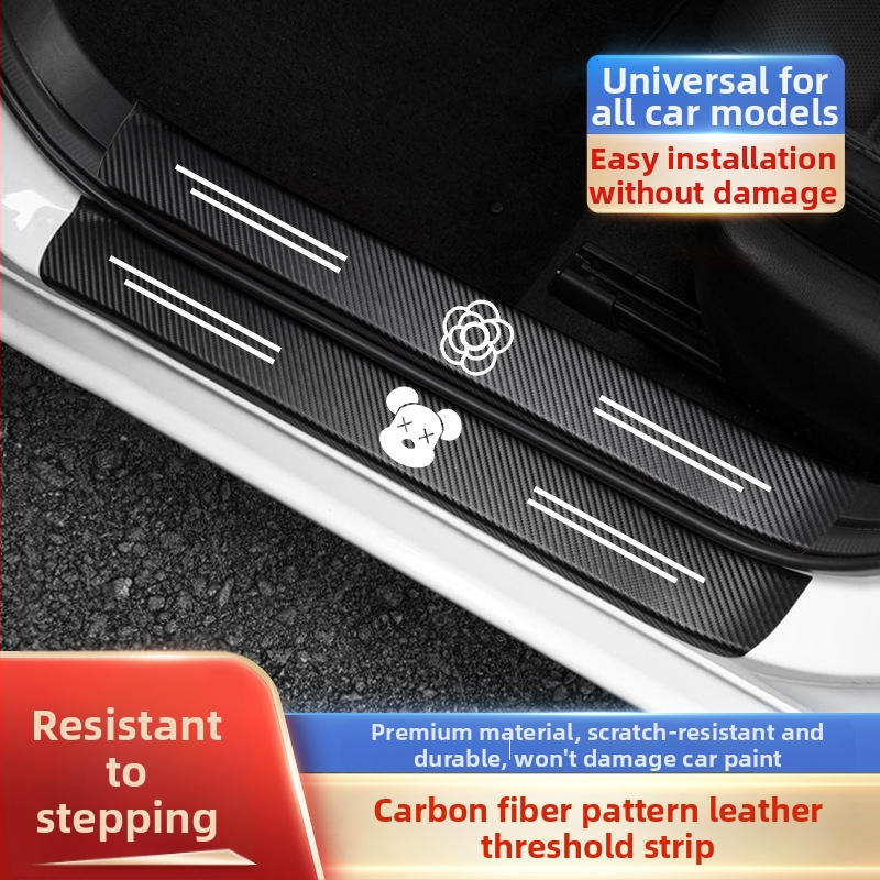 Univerzális autóküszöbvédő és küszöbvédő sáv karcolás elleni védelemmel