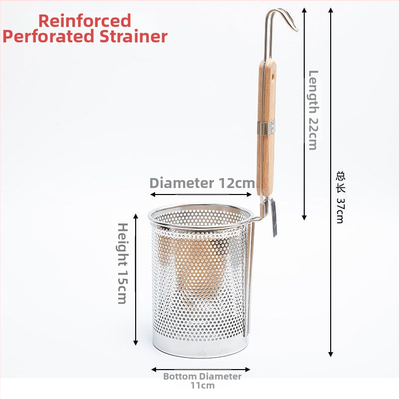 304 nerūsējošā tērauda sietiņš makaronu un karsta katla pagatavošanai ar riteņiem, saliekams, gumijas rokturis