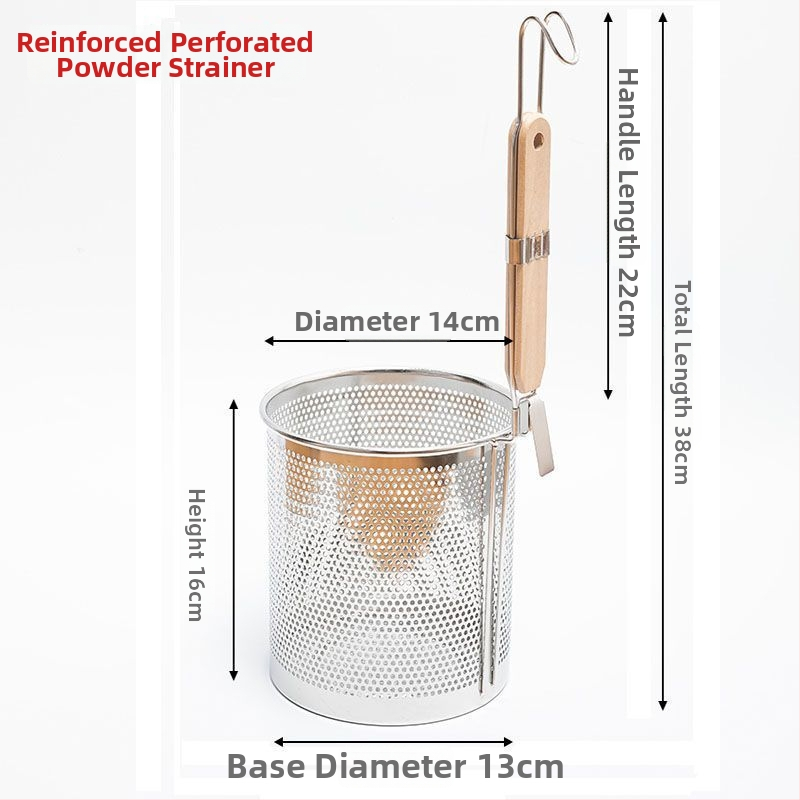 304 nerūsējošā tērauda sietiņš makaronu un karsta katla pagatavošanai ar riteņiem, saliekams, gumijas rokturis