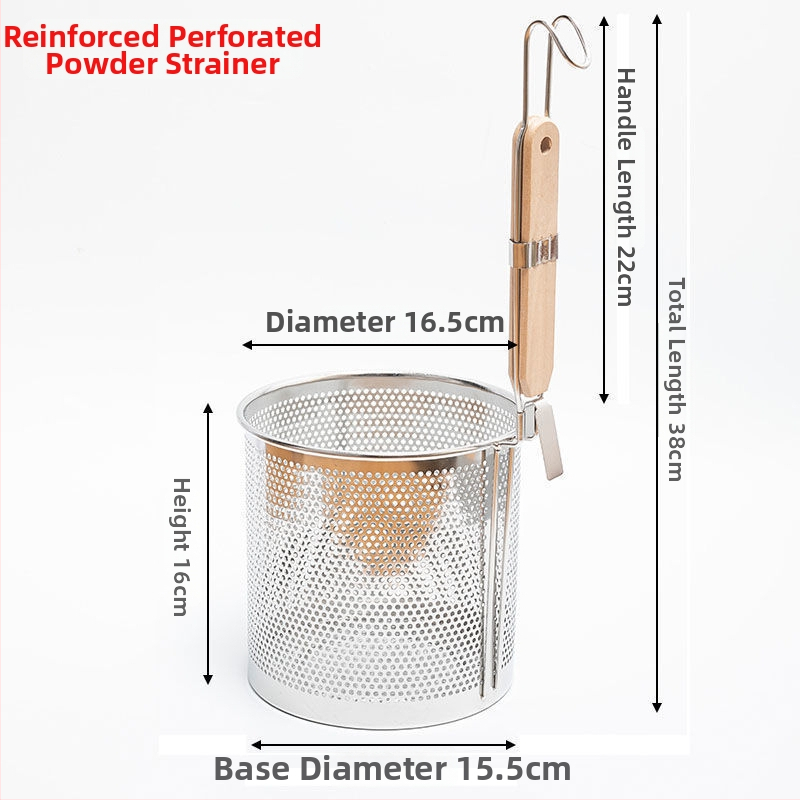 304 nerūsējošā tērauda sietiņš makaronu un karsta katla pagatavošanai ar riteņiem, saliekams, gumijas rokturis