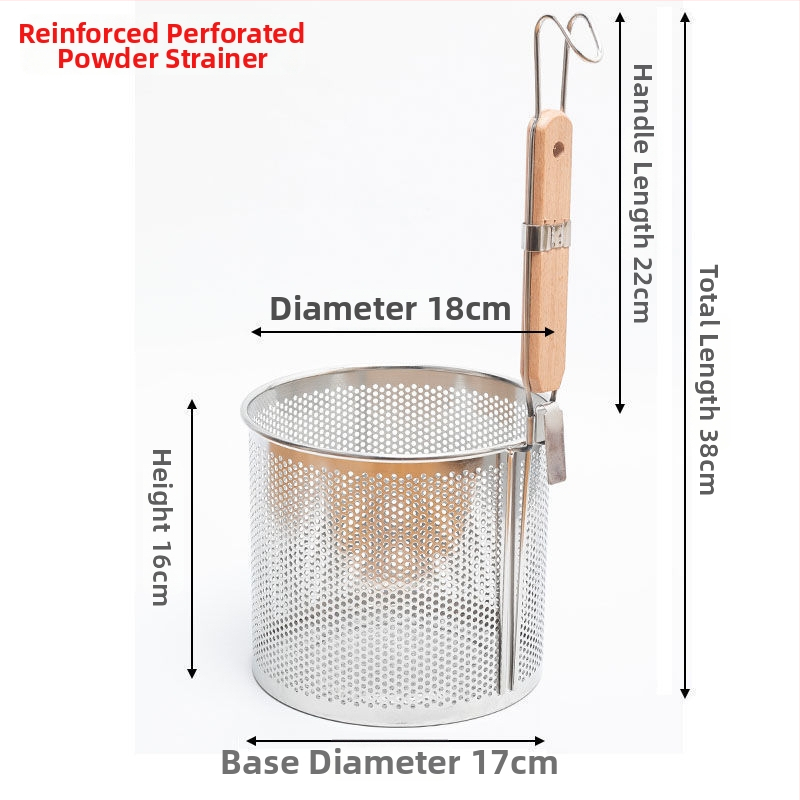 304 nerūsējošā tērauda sietiņš makaronu un karsta katla pagatavošanai ar riteņiem, saliekams, gumijas rokturis