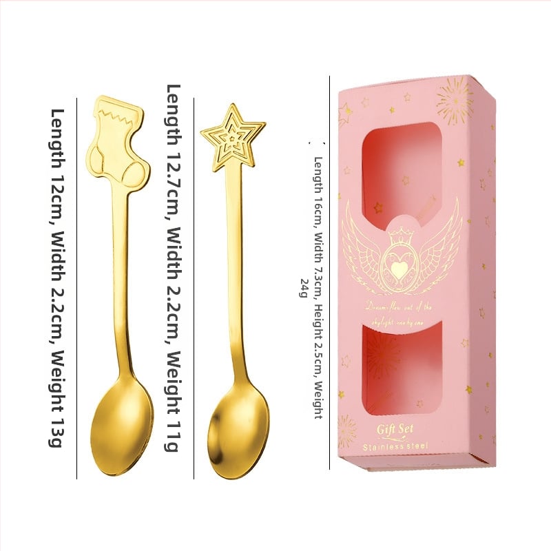 Set tacâmuri din oțel inoxidabil pentru copii – stil drăguț, model cartoon, lustruire oglindă