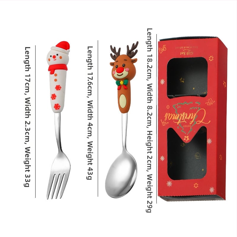 Set tacâmuri din oțel inoxidabil pentru copii – stil drăguț, model cartoon, lustruire oglindă