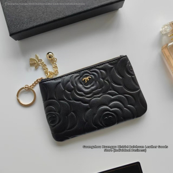 Portofel pentru monede din piele naturală pentru femei, stil minimalist și lux discret, portofel compact cu fermoar