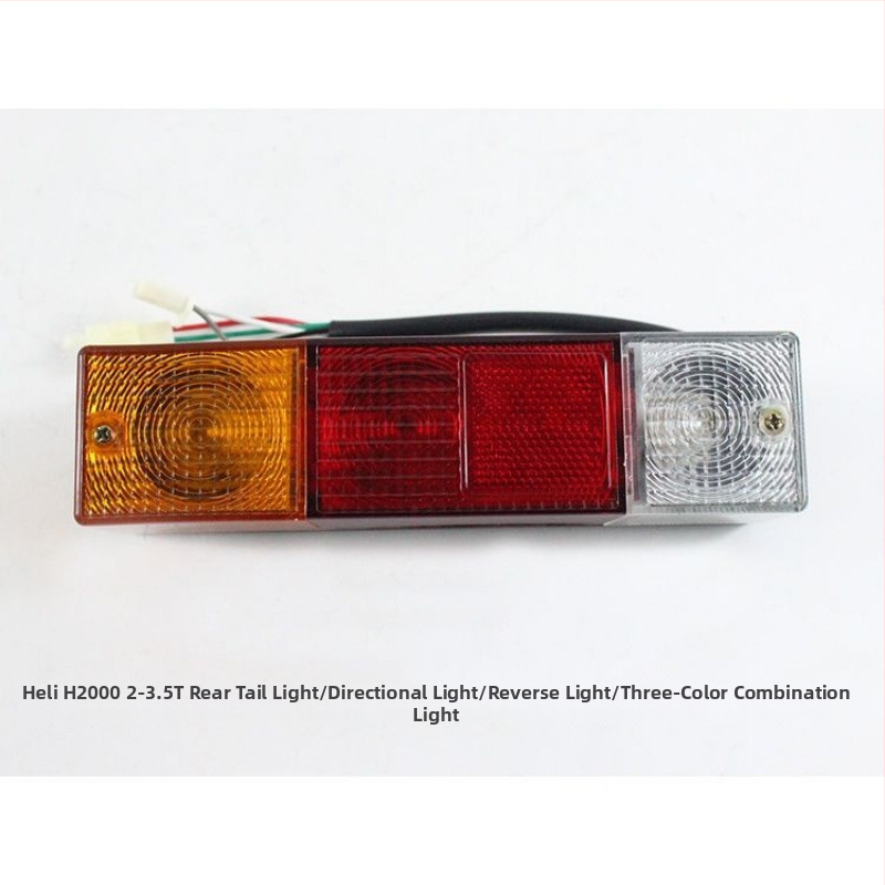 Trijų spalvų galinis žibintas keltuvui – posūkio signalas, stabdymo šviesa, prieš susidūrimo šviesa, 12V/24V, 5000 lm