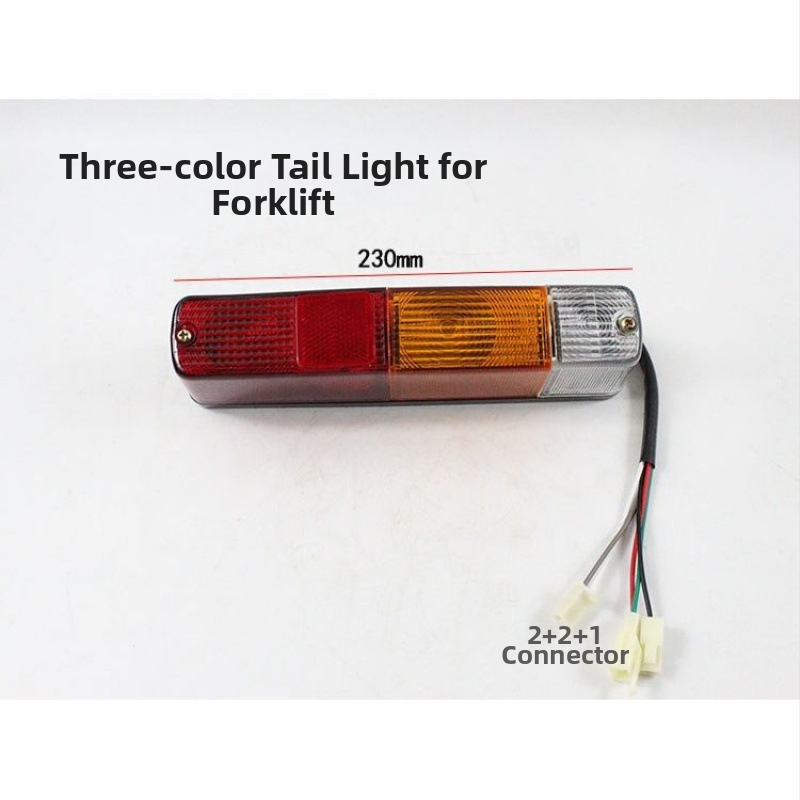 Trijų spalvų galinis žibintas keltuvui – posūkio signalas, stabdymo šviesa, prieš susidūrimo šviesa, 12V/24V, 5000 lm