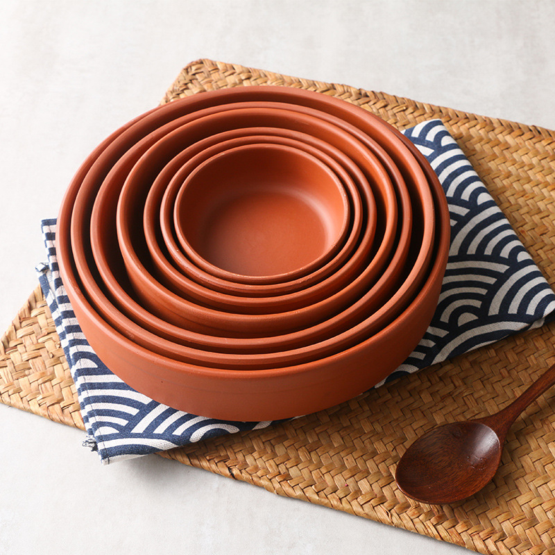 Bol ceramic pentru aburi pentru orez cu logo personalizat, compatibil cu microundele, finisaj ceramic antic