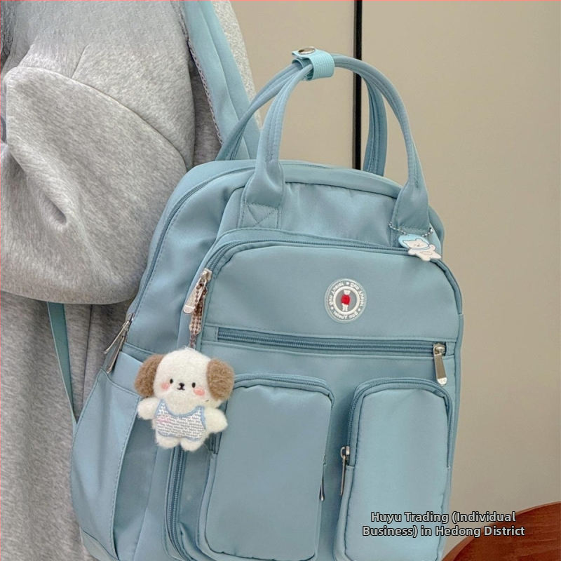 Māmiņām piemērots mugursoma ar lielu ietilpību, plecu siksnas ar gaisa spilvenu, poliesters, Oxford oderējums, 2025. gada pavasaris