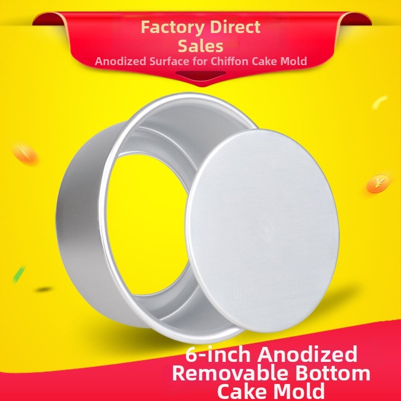 Anodizirani aluminijski okrugli kalup za kolače, s neprijanjajućom površinom, za chiffon i mousse
