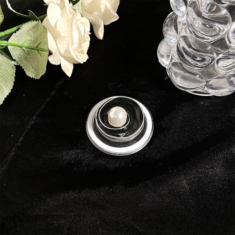 Suport de birou pentru telefon MagSafe, magnetic, retractabil, cu ornamente din cristale și perle, din plastic, stil universal