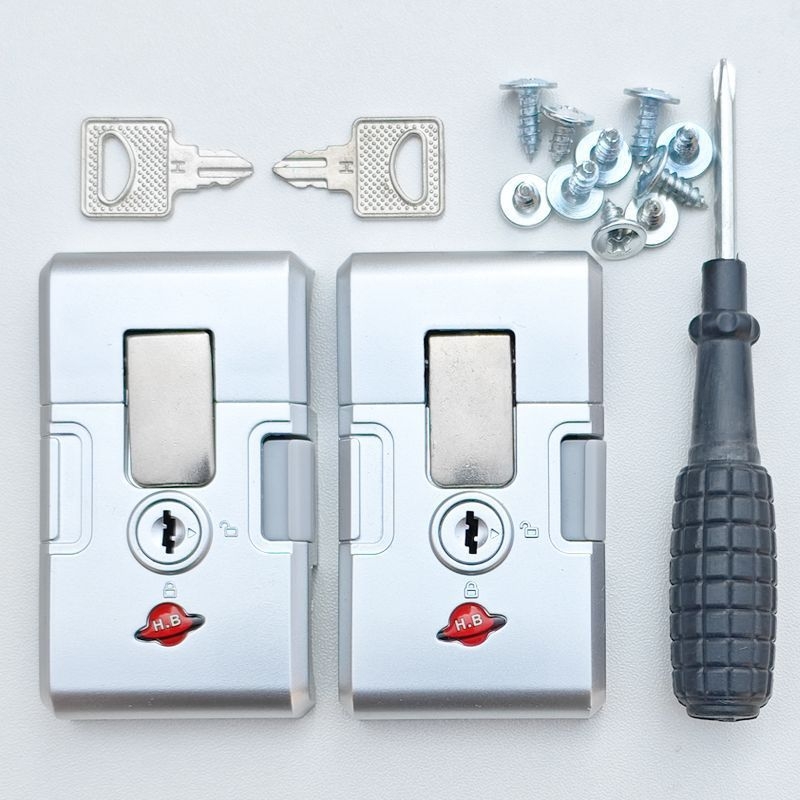 Lagaminų užraktų aksesuaras su kortos tipo sagteliu – ABS medžiaga, prekės numeris 1001618271, 2025 m. pavasaris, lagaminų aksesuarai, stilius Elegantiška brandaus amžiaus moteris