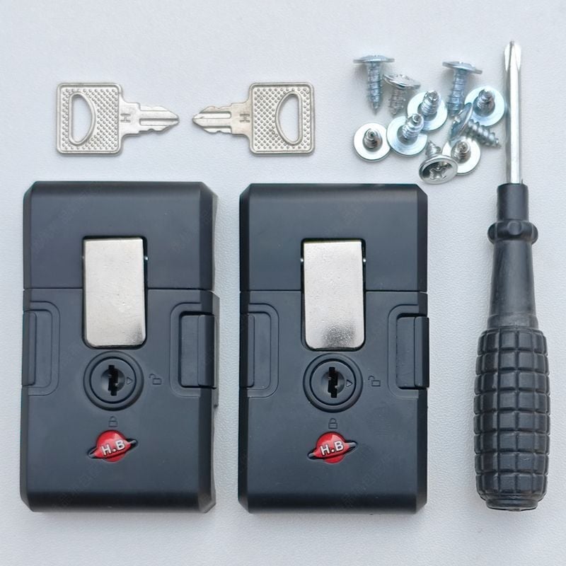 Lagaminų užraktų aksesuaras su kortos tipo sagteliu – ABS medžiaga, prekės numeris 1001618271, 2025 m. pavasaris, lagaminų aksesuarai, stilius Elegantiška brandaus amžiaus moteris