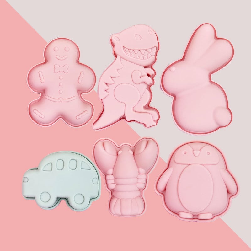 Formă de silicon pentru tort, cu formă neregulată, stil desen animat – formă unică pentru coacere și decorare de torturi, budincă și deserturi