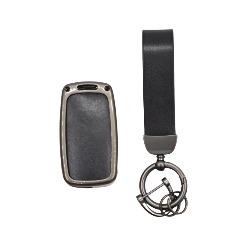 Carcasă pentru cheie Volkswagen: aliaj+PU, stil modern, compatibil cu Sharan 2007-2018, Polo 2010-2017, Tiguan 2007-2018, Touran 2007-2018.