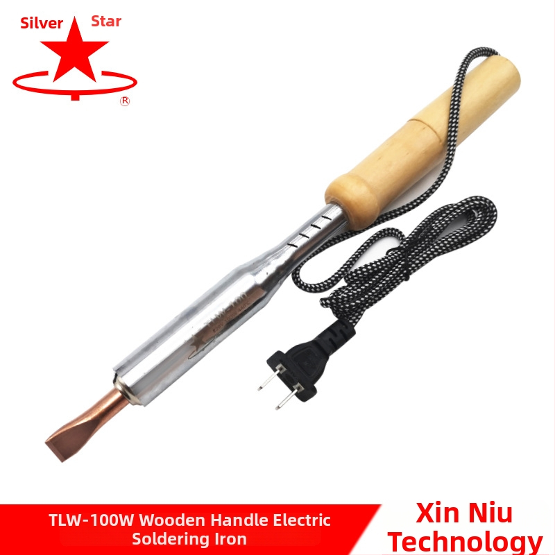 Elektrinis lituoklis su medine rankena (Silver Star, 220V, energijos tipas: elektrinis)