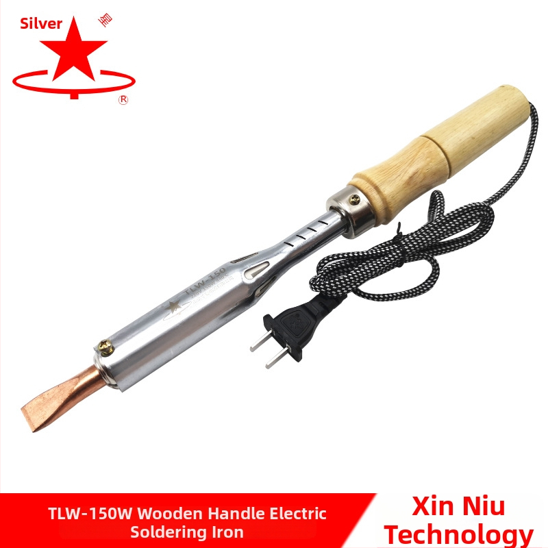 Elektrinis lituoklis su medine rankena (Silver Star, 220V, energijos tipas: elektrinis)