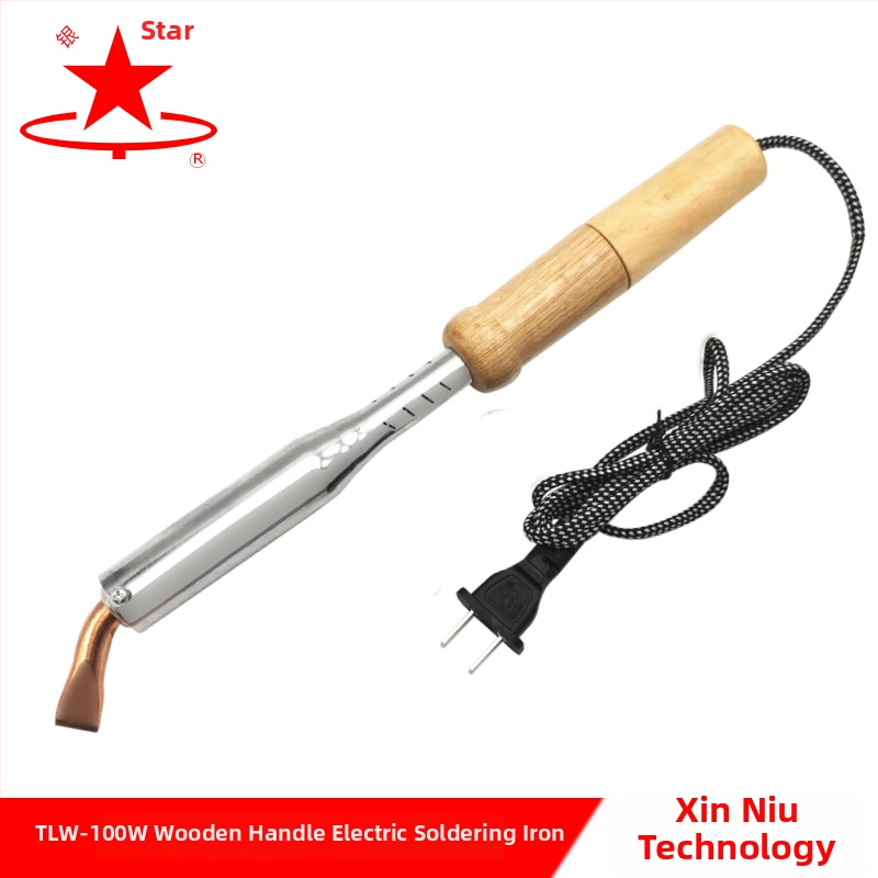 Elektrinis lituoklis su medine rankena (Silver Star, 220V, energijos tipas: elektrinis)