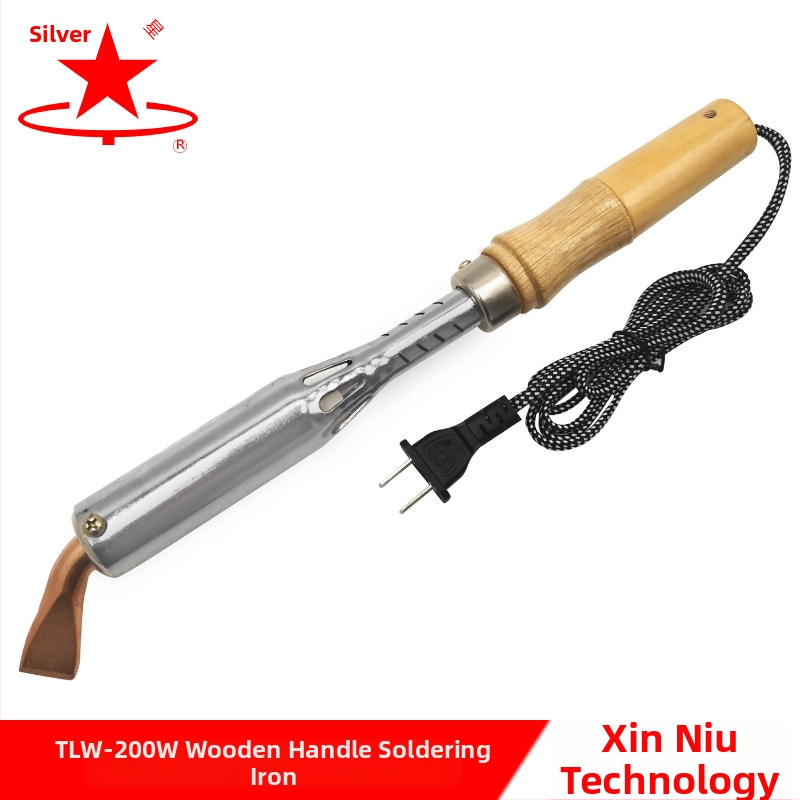 Elektrinis lituoklis su medine rankena (Silver Star, 220V, energijos tipas: elektrinis)