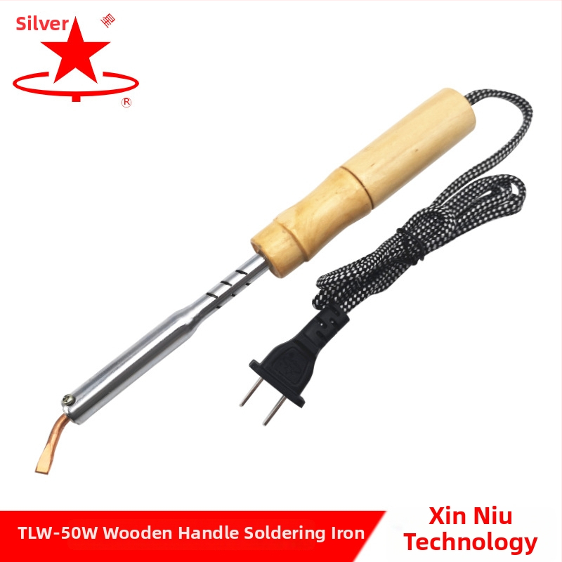 Elektrinis lituoklis su medine rankena (Silver Star, 220V, energijos tipas: elektrinis)