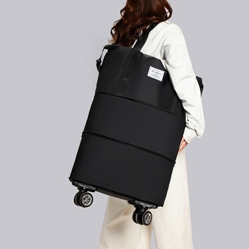 Reisikott kolmekihilise disainiga, laiendatava mahuga, PU materjal, vooder kanvas, maht alla 20 L