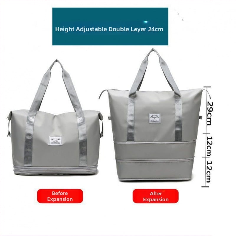 Reisikott kolmekihilise disainiga, laiendatava mahuga, PU materjal, vooder kanvas, maht alla 20 L