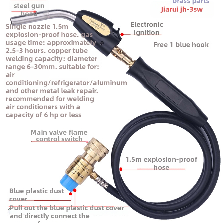 Keevituspüstol vaske torude jaoks – Jiarui JH-3SW, vaske torude keevitus, kliimaseadme tarvik