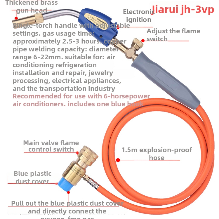 Keevituspüstol vaske torude jaoks – Jiarui JH-3SW, vaske torude keevitus, kliimaseadme tarvik