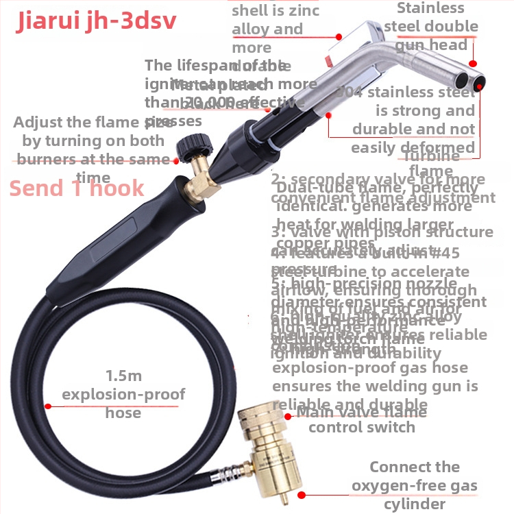 Keevituspüstol vaske torude jaoks – Jiarui JH-3SW, vaske torude keevitus, kliimaseadme tarvik