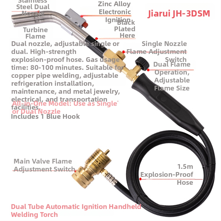 Keevituspüstol vaske torude jaoks – Jiarui JH-3SW, vaske torude keevitus, kliimaseadme tarvik