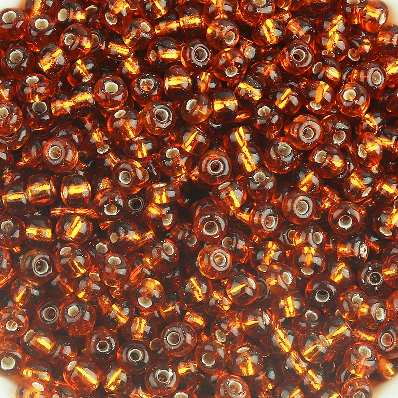 Staklene perle s posrebrenjem, balene u vrećici, promjera 4 mm, u boji, DIY materijal za narukvice i modne dodatke