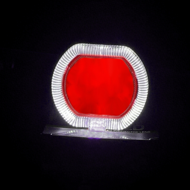 2,5-inčni LED far s anđeoskim i demonskim okom, leća, za motocikle i električna vozila