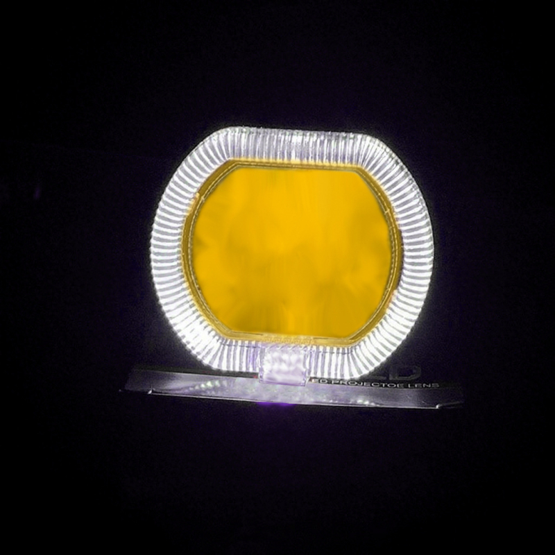 2,5-inčni LED far s anđeoskim i demonskim okom, leća, za motocikle i električna vozila
