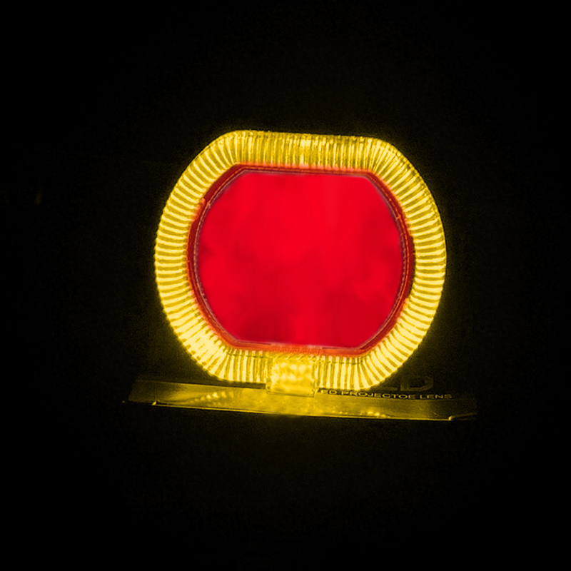 2,5-inčni LED far s anđeoskim i demonskim okom, leća, za motocikle i električna vozila