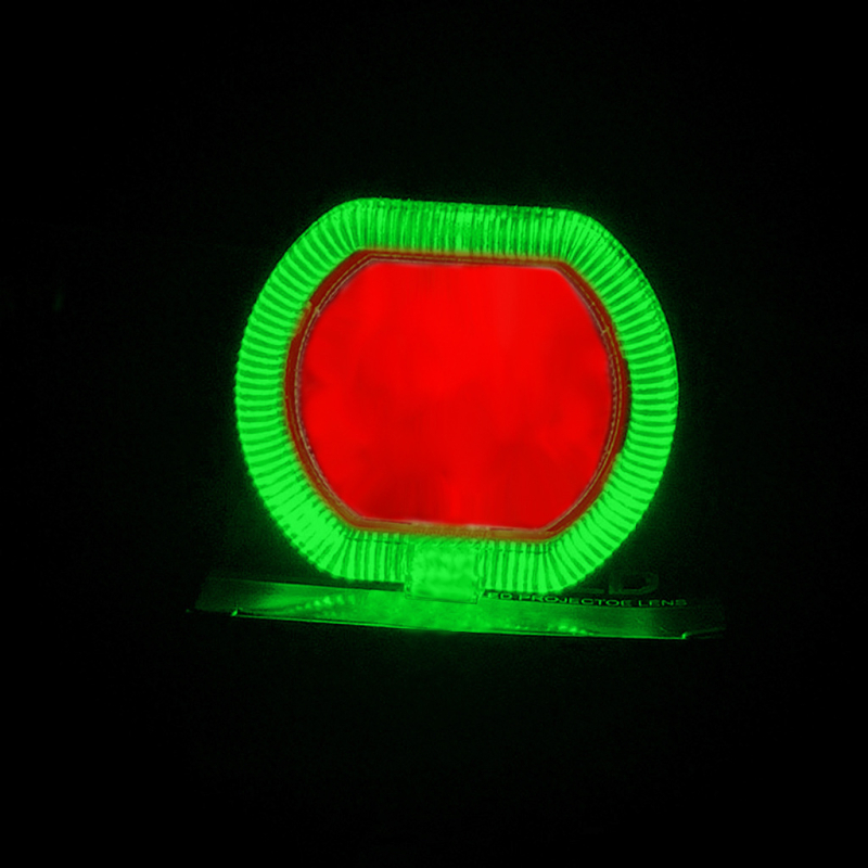 2,5-inčni LED far s anđeoskim i demonskim okom, leća, za motocikle i električna vozila