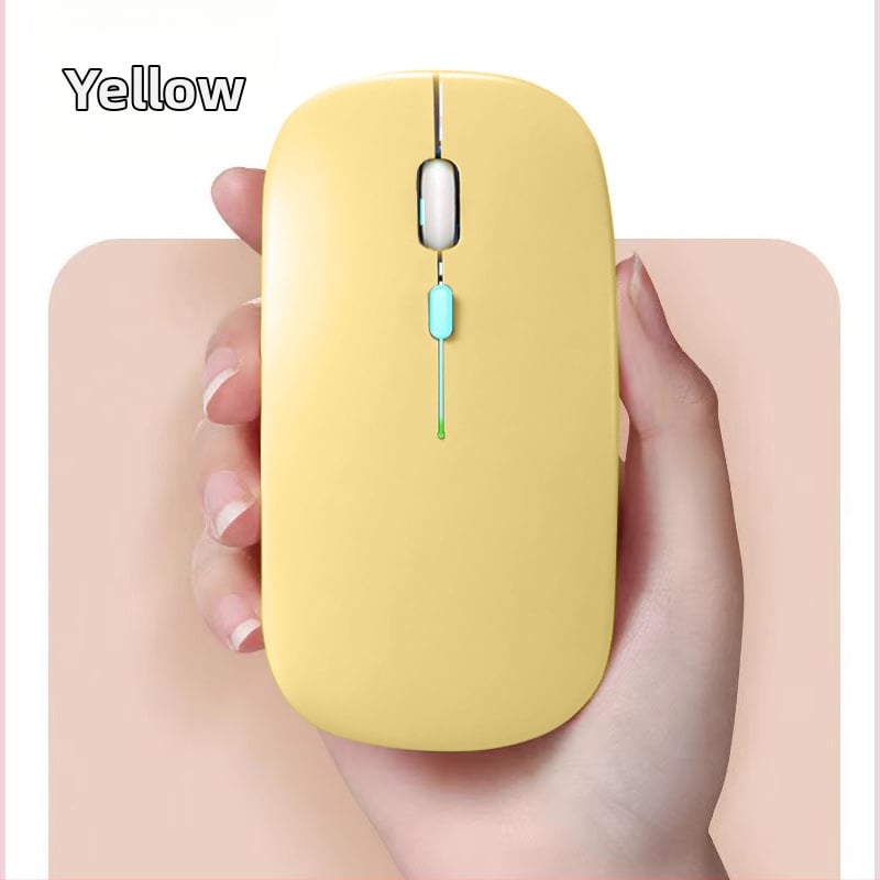 Bezdrôtová myš s dvojmodovým pripojením 2,4G a Bluetooth, 1600 DPI, dosah 10 m, dobíjateľná, ergonomická