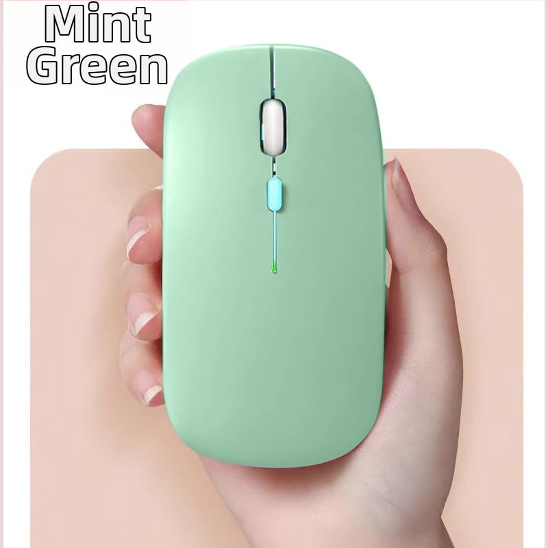 Bezdrôtová myš s dvojmodovým pripojením 2,4G a Bluetooth, 1600 DPI, dosah 10 m, dobíjateľná, ergonomická