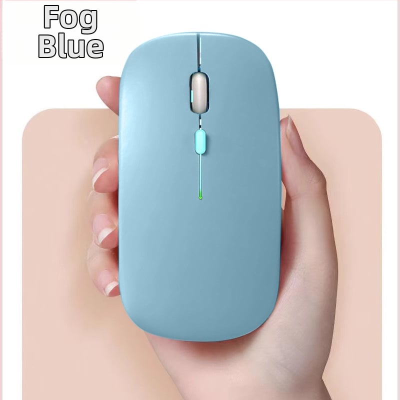 Bezdrôtová myš s dvojmodovým pripojením 2,4G a Bluetooth, 1600 DPI, dosah 10 m, dobíjateľná, ergonomická