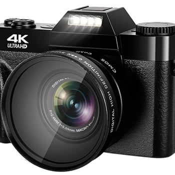 4K digitaalkaamera ilma peeglideta, 48MP, 3,0-tolline pööratav LCD, lainurkobjektiiv, CMOS sensor