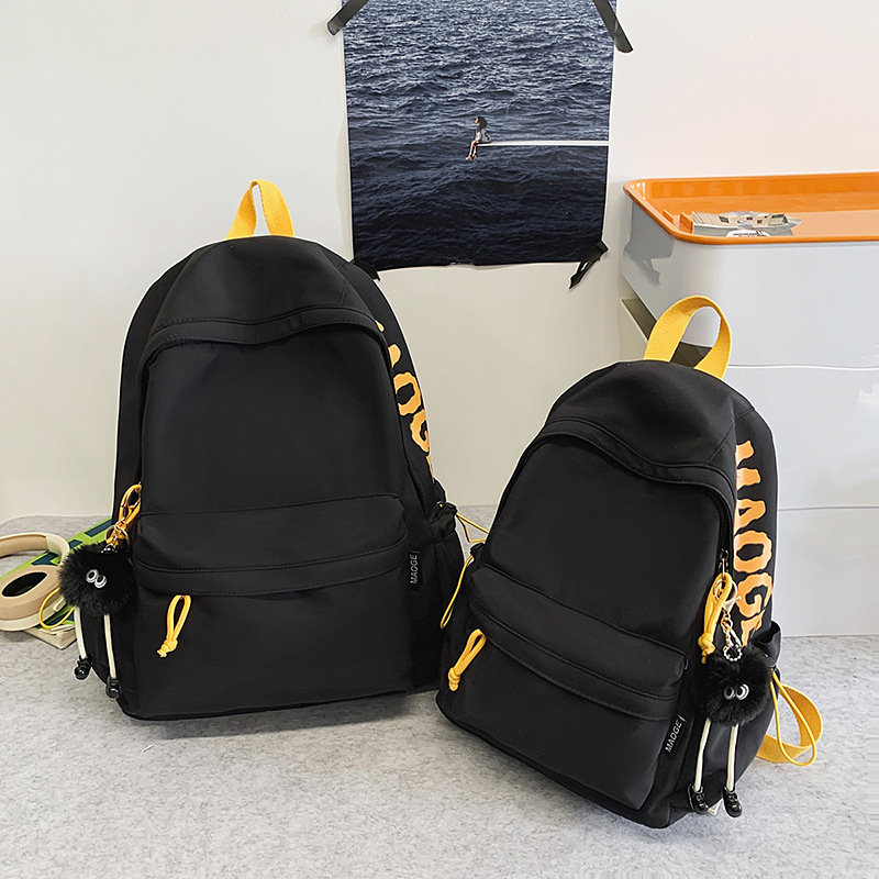 Nylon ruksak, kapacitet 20–35 L, unisex, naramenice s zračnim jastukom, prozračna poliester podstava, mladenački kampus stil