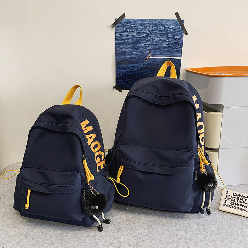 Nylon ruksak, kapacitet 20–35 L, unisex, naramenice s zračnim jastukom, prozračna poliester podstava, mladenački kampus stil