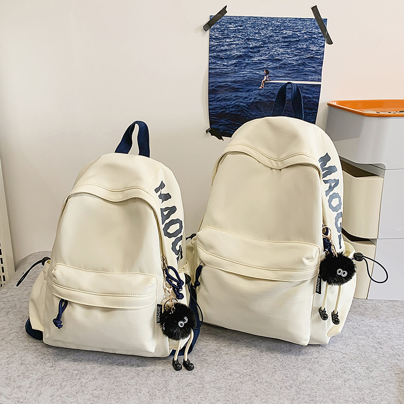 Nylon ruksak, kapacitet 20–35 L, unisex, naramenice s zračnim jastukom, prozračna poliester podstava, mladenački kampus stil