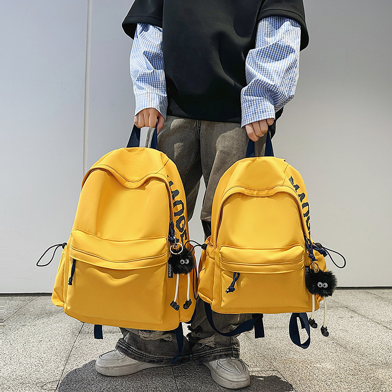 Nylon ruksak, kapacitet 20–35 L, unisex, naramenice s zračnim jastukom, prozračna poliester podstava, mladenački kampus stil